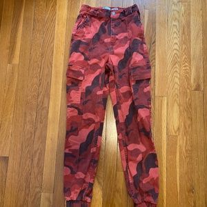 Hollister Red Camo Pants